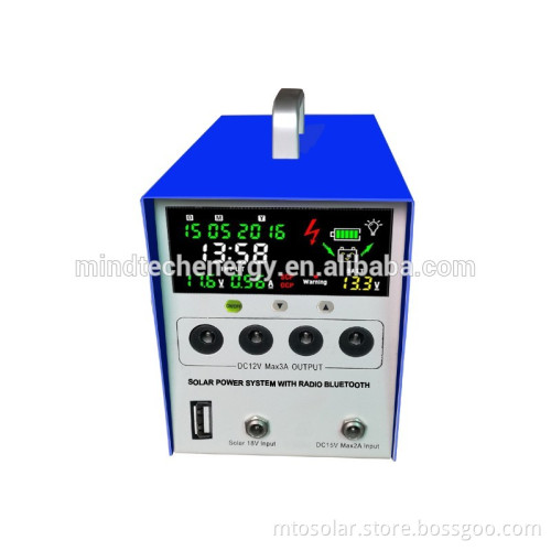 Portable solar power system with calendar